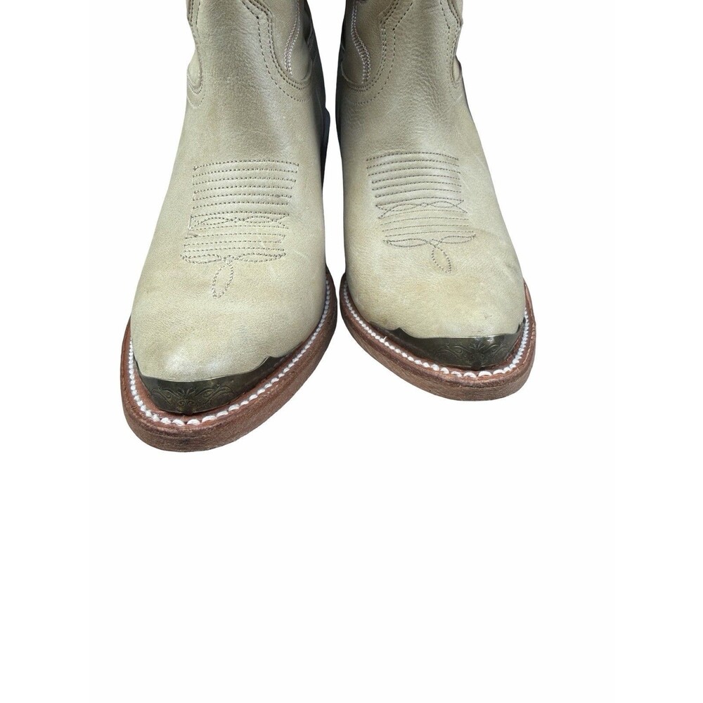 Idyllwind Wheels Natural Western Booties Leather Cowgirl Boots Tan Beige 9B NEW - Picture 6 of 10